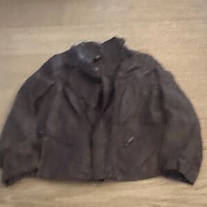 Alfani Deep Purple Women's Leather Jacket sz L